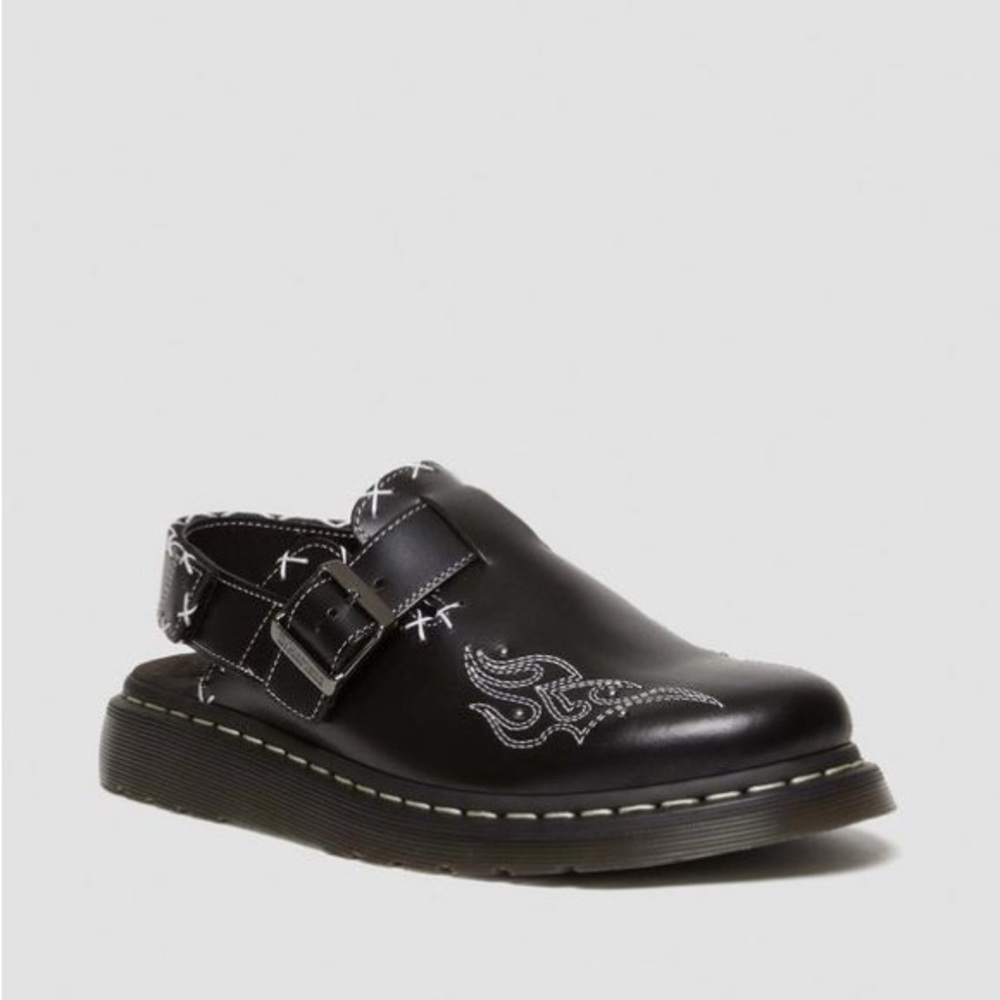 NWT DR MARTENS Jorge II Gothic Americana Leather Slingback Mules